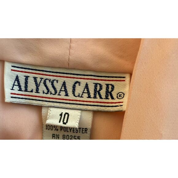 Vintage Alyssa Carr Blouse Top Women 10 Pink Double Breasted Barbiecore Preppy - Picture 3 of 10